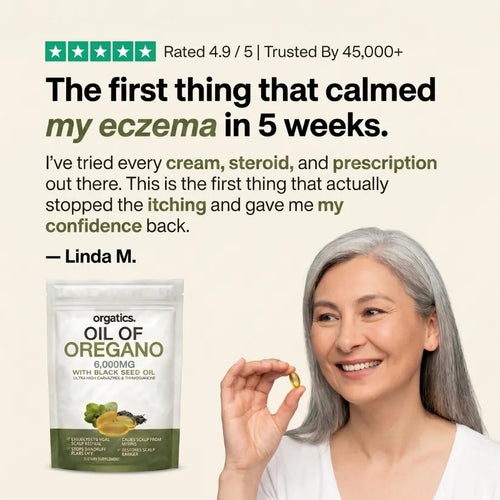 TORVANI OREGANO & BLACK SEED OIL - CALMS ECZEMA FROM THE INSIDE OUT